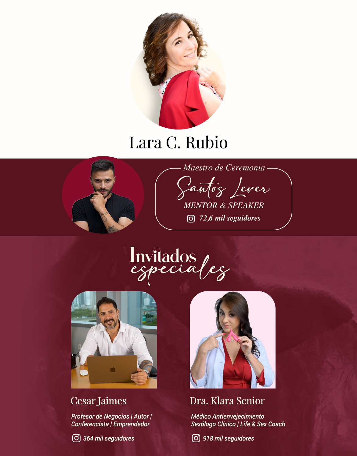 Lideres, Host e Invitados