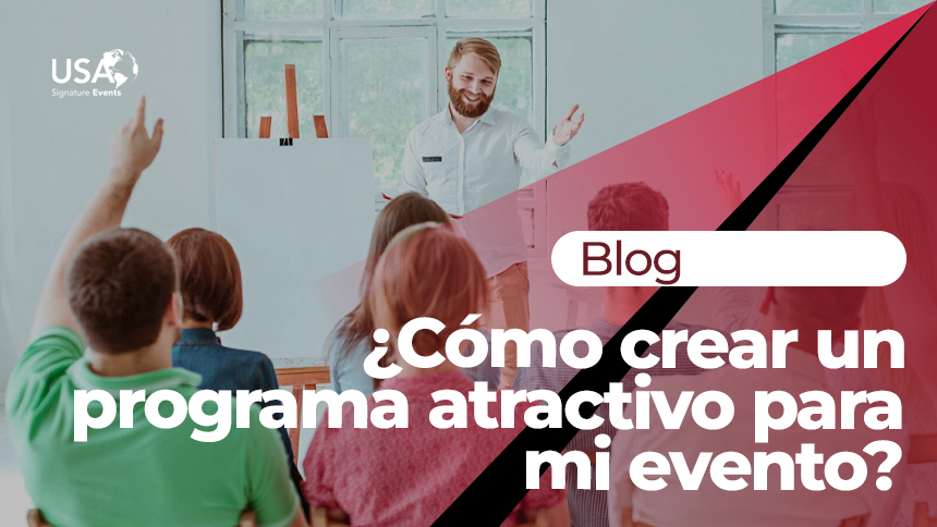 crear un programa atractivo para mi evento
